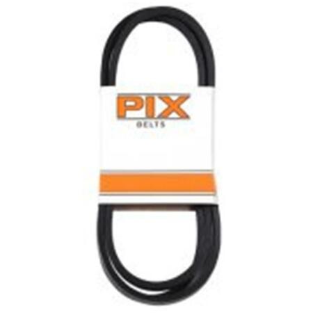 PIX NORTH 0.5 x 103 in. Black, Rubber Industrial V-Belt 222814